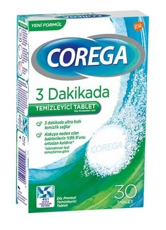 Corega Diş Protezi Temizleyici Tablet 30adet