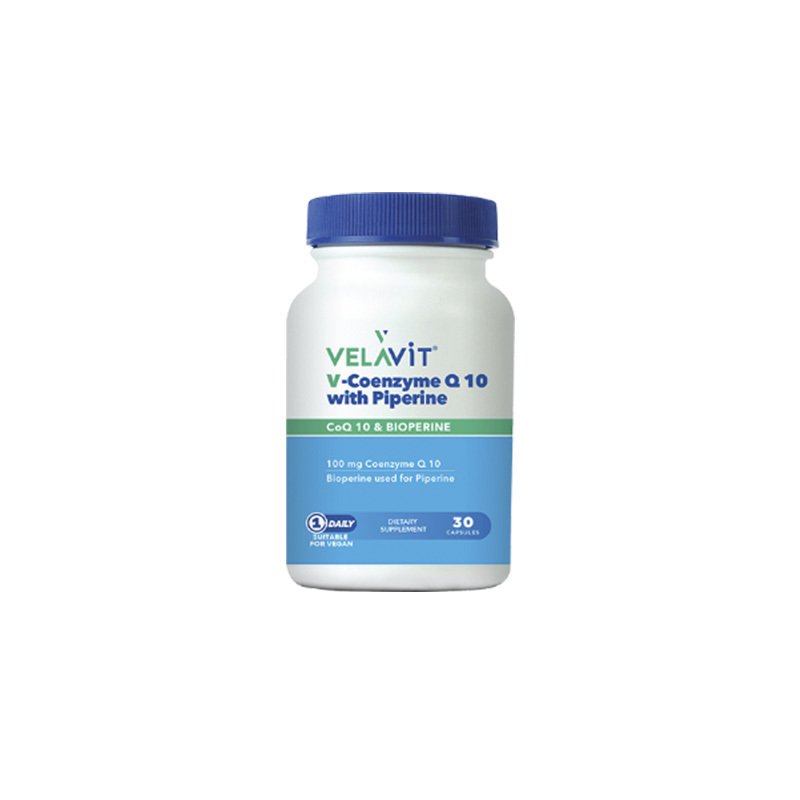 Velavit V Coenzyme Q10 With Piperine 30 Kapsül