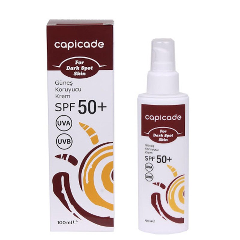 Capicade SPF50+ Güneş Koruyucu Krem 100ml-Lekeli Ciltler