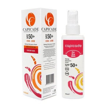 Capicade SPF50+ Güneş Koruyucu Krem 100ml-Kuru Ciltler