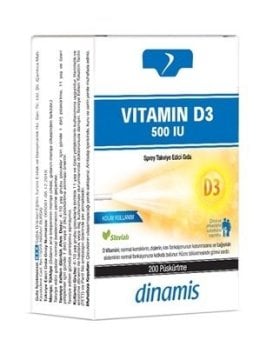 Vıtamin D3 500 IU 200 Püskürtme