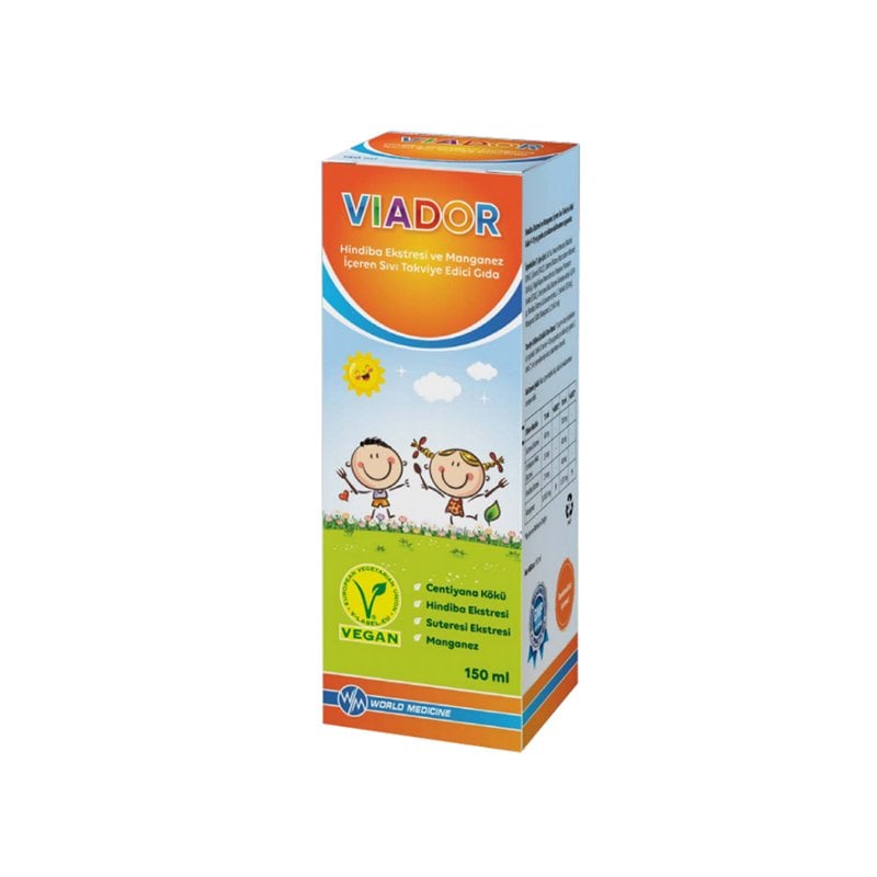 Viador Hindiba Ekstresi ve Manganez İçeren Şurup 150 ml