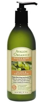 Avalon Organics Olive & Grape Seed El ve Vücut Losyonu 350 ml