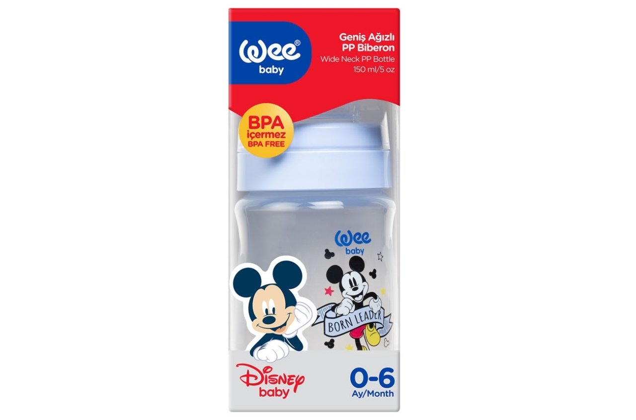 Disney Mickey Minnie Geniş Ağızlı PP Biberon 150 ml