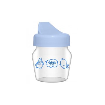 Wee Baby Mavi Mini Cam Alıştırma Bardağı Seti 30 ml