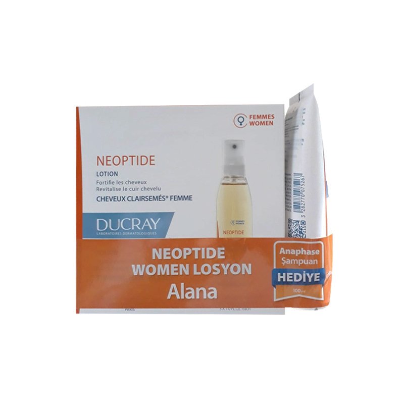 Ducray Neoptide Losyon 3 x 10 ml  Women Anaphase Şampuan 100ml Hediye