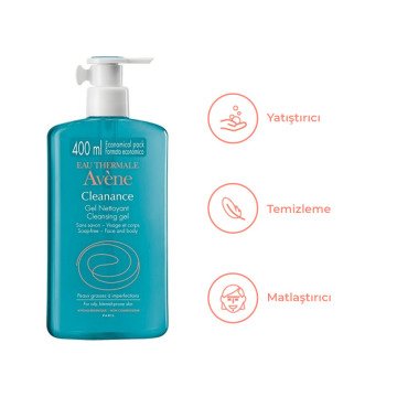 Avene Cleanance Gel Nettoyant Karma ve Yağlı Ciltler 400 ml