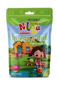 Voonka Kids Niloya Gummies Omega 3 DHA 60 Adet Çiğneme Jel Kapsül