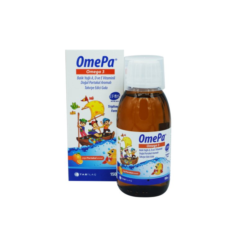 OmePa Omega 3 Balık Yağı Portakal Aromalı 150 ml