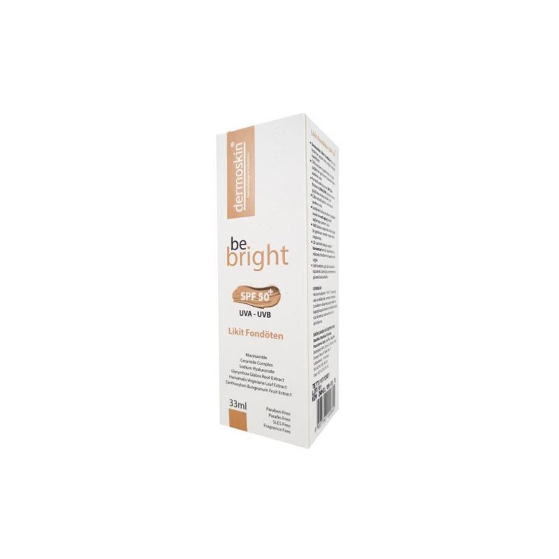 Dermoskin Be Bright SPF50 Likit Fondöten Lıght 33ml