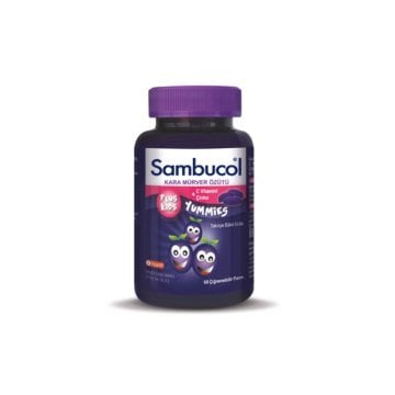 Sambucol Plus Kids Yummies Çocuklar İçin Takviye Edici Gıda 60 Tablet