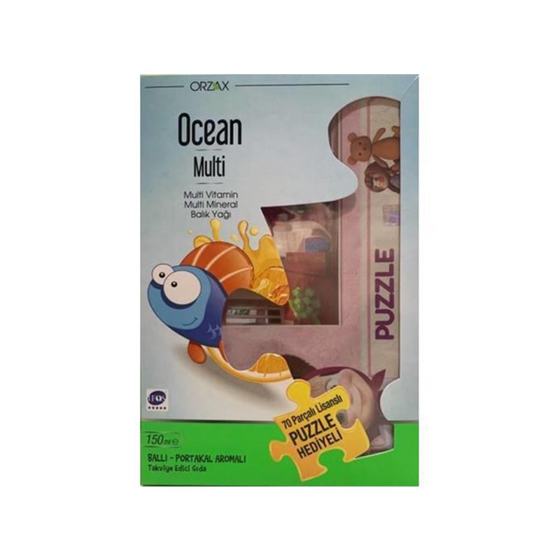 Ocean Multi (Ballı - Portakal Aromalı )Şurup 150 ml Puzzle Hediyeli