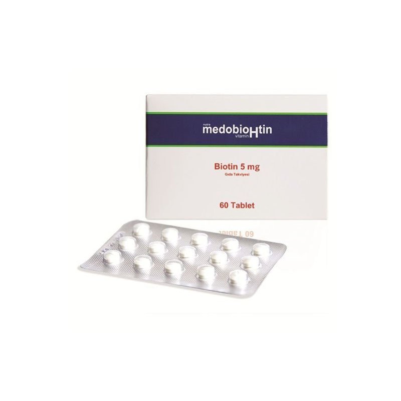 Dermoskin Medobiohtin BİOTİN 5 mg 60 Tablet
