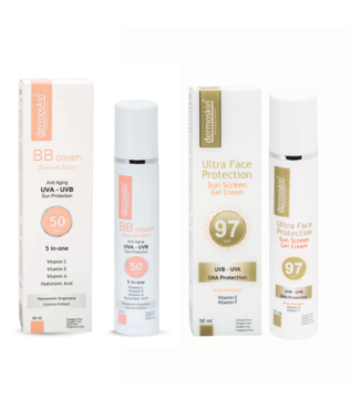 Dermoskin Ultra Face Protection SPF 97 +  Dermoskin BB Cream SPF 50 50 ml