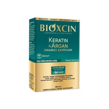 Bioxcin Keratin ve Argan Onarıcı Şampuan 300 ml