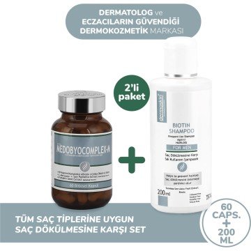 Medobiocomplex-E 60 Kapsül + 200 ml Biotin Erkek Şampuan