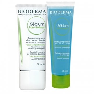 Bioderma Sebium Pore Refiner Krem 30ml | Foaming Gel 45 ml HEDİYE