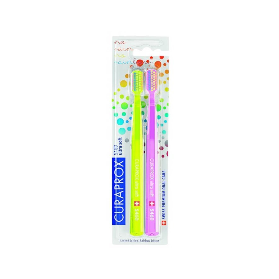 Curaprox 5460 Ultra Soft Rainbow 2'li Özel Tasarım Diş Fırçası