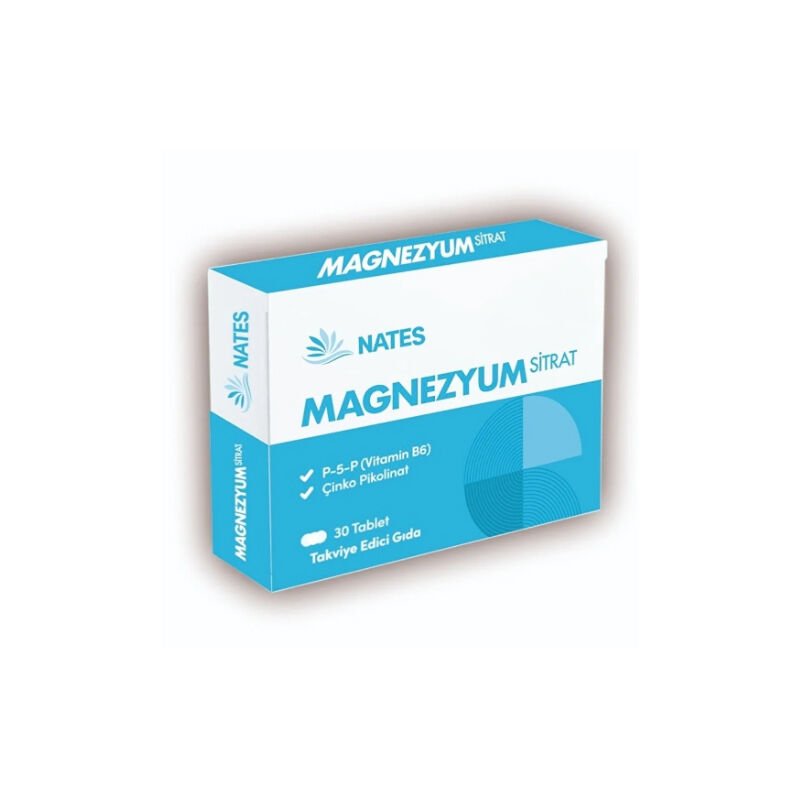 Nates Magnezyum Sitrat 30 Tablet