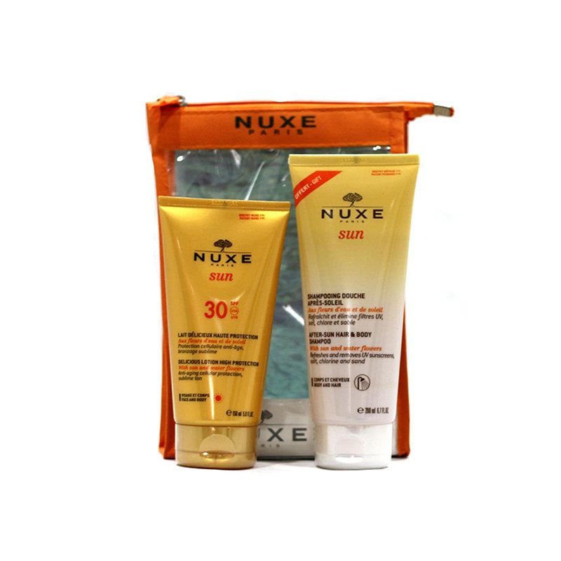 Nuxe Sun Lait Delicieux Spf 30 150 ml Shampoo 200 ml