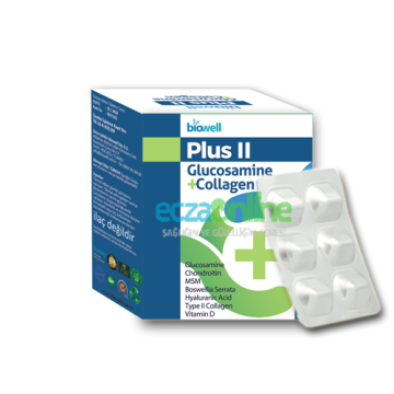 Plus II Glucosamine + Collagen 60 Kapsül