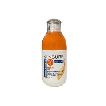 Dermo Clean Sunsure Hassas ve  Normal Ciltler Güneş Kremi 50SPF 100 ml