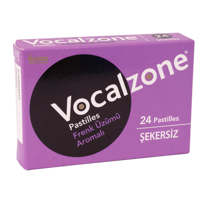 Vocalzone Frenk Üzümlü Şekersiz 24'lü