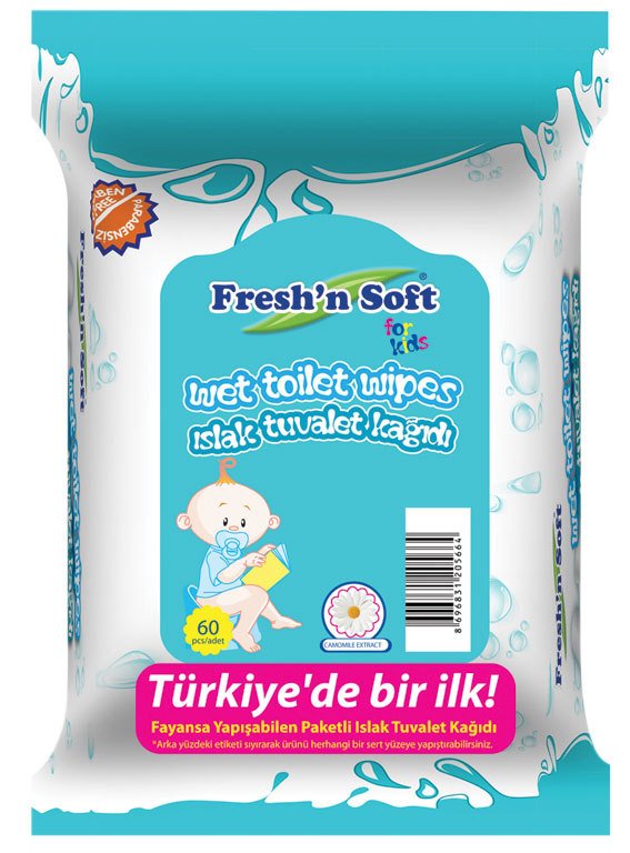 Fresh'n Soft Islak Tuvalet Kağıdı 60 Adet