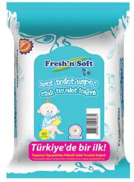 Fresh'n Soft Islak Tuvalet Kağıdı 60 Adet