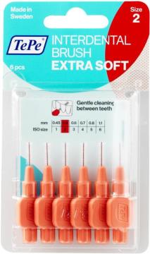 Tepe Extra Soft Ara Yüz Fırçası Açık Kırmızı 0.5 mm