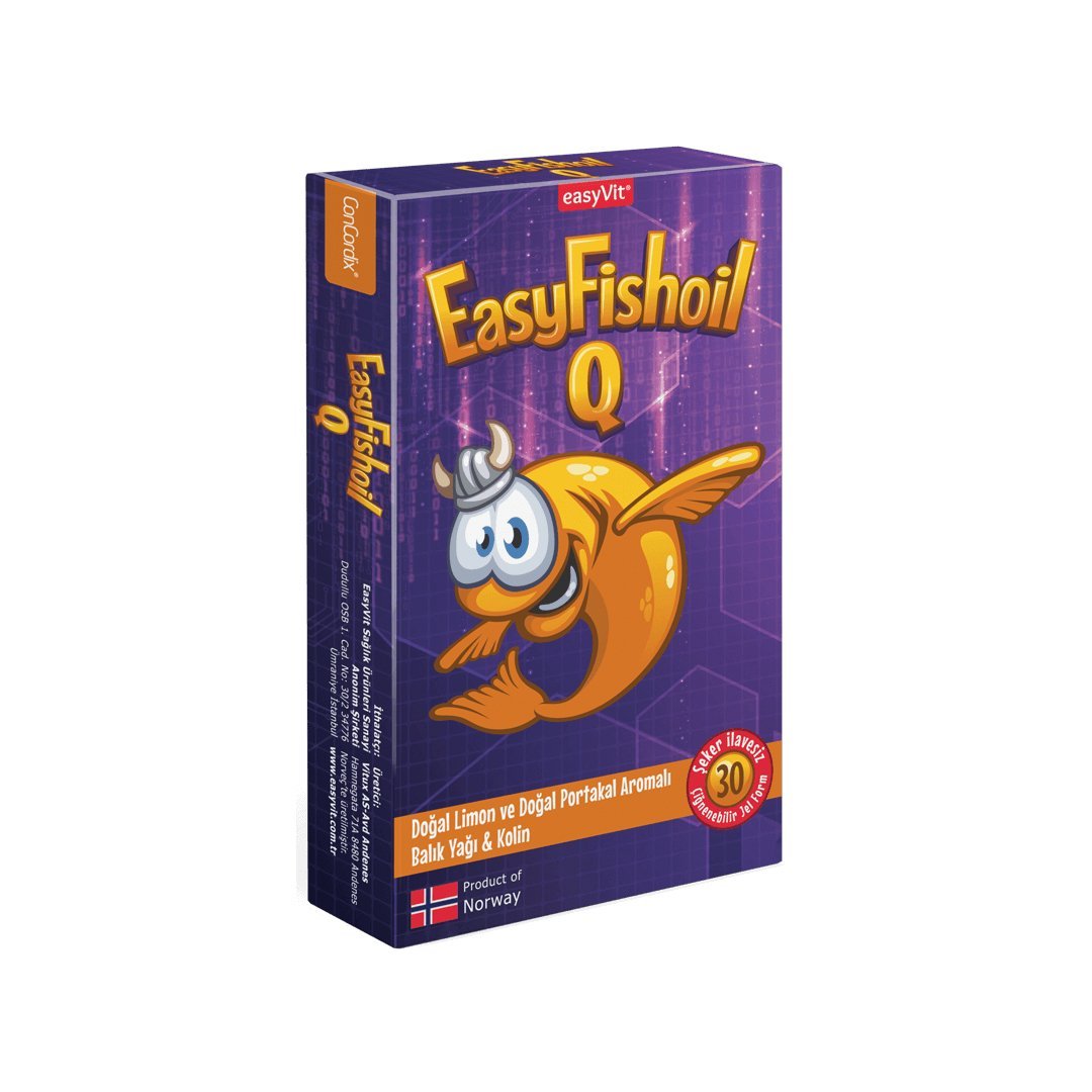 EasyFishoil Q Kids Çiğnenebilir 30 Jel Tablet