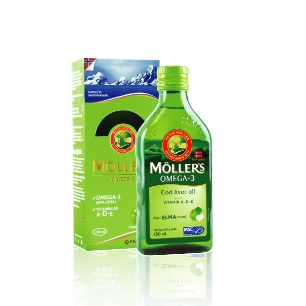 Möller's Omega 3 Balık Yağı 250 ml Elmalı