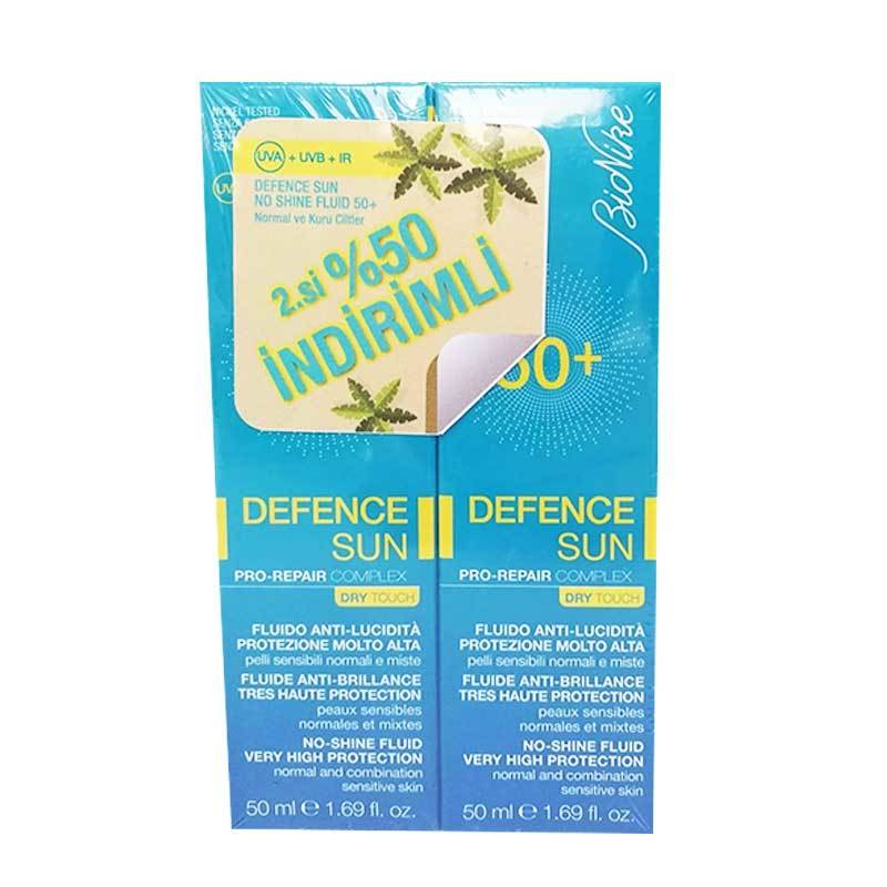 BioNike Defence Sun No-Shıne Fluıd Spf 50 2x50 ml