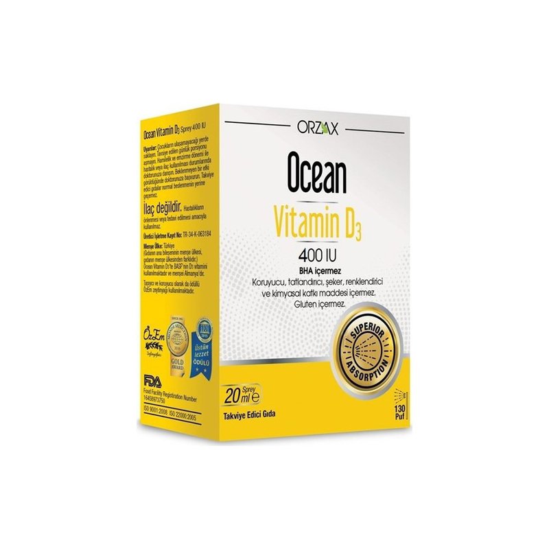 Ocean Vitamin D3 400 IU 20 ml Sprey