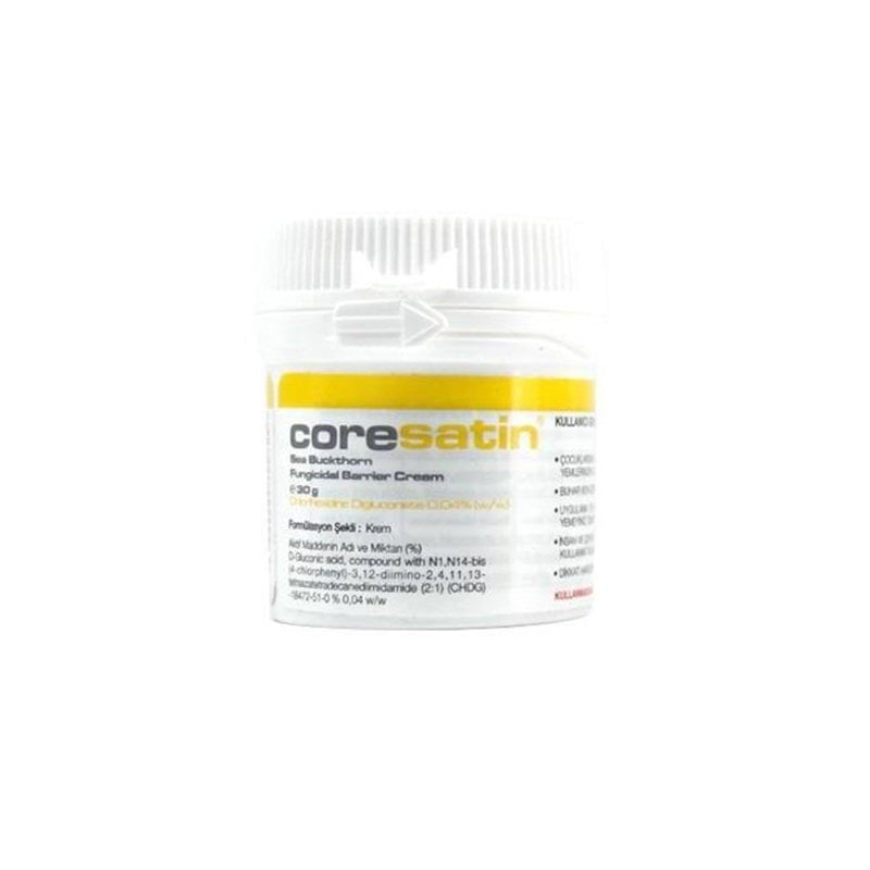 Coresatin Seabuckthorn Oil Fungicidal Barrier Cream  Natural Sarı 30 gr