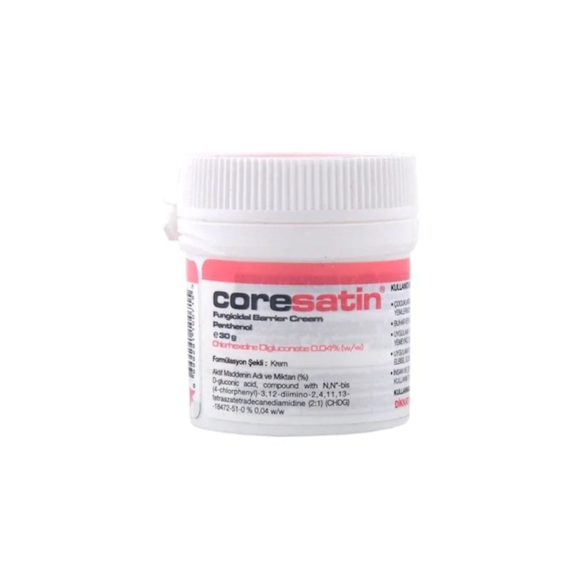 Coresatin Panthenol Fungicidal Barrier Cream  Pembe 30 gr