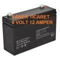 6 VOLT 12 AMPER AKÜ ÇOCUK  ARABA  AKÜSÜ
