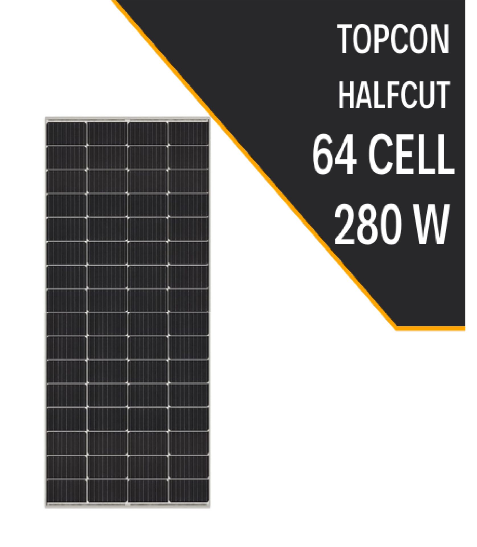 280W HALF CUT TOPCON GÜNEŞ PANELİ