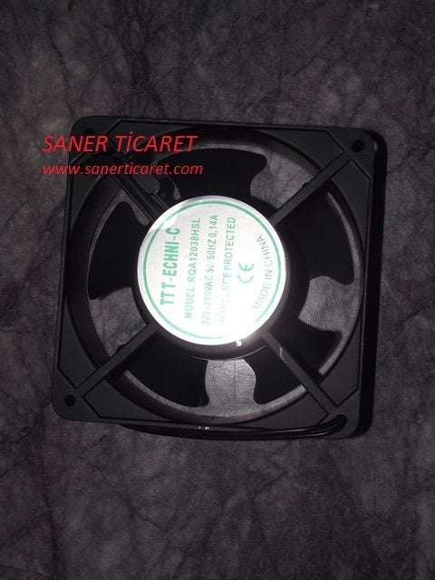 FAN12038 HSL 220V 12x12 FAN KARE 20W 0,14A 2300 Rpm