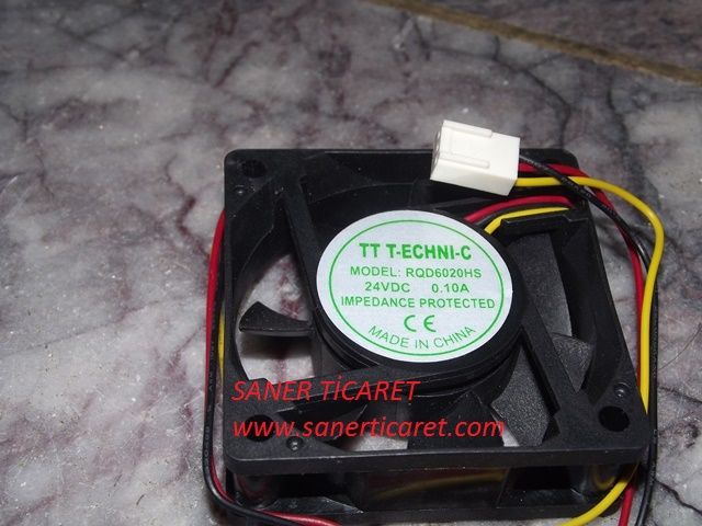 FAN 24V 60X60X20 mm RQD6020HS 3PIN