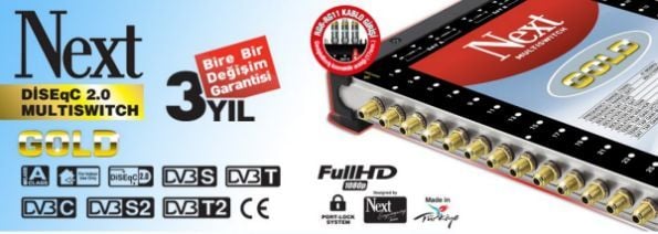 UYDU SANTRAL MULTISWITCH NEXT YE 10/12 KASKATLI/SONLU