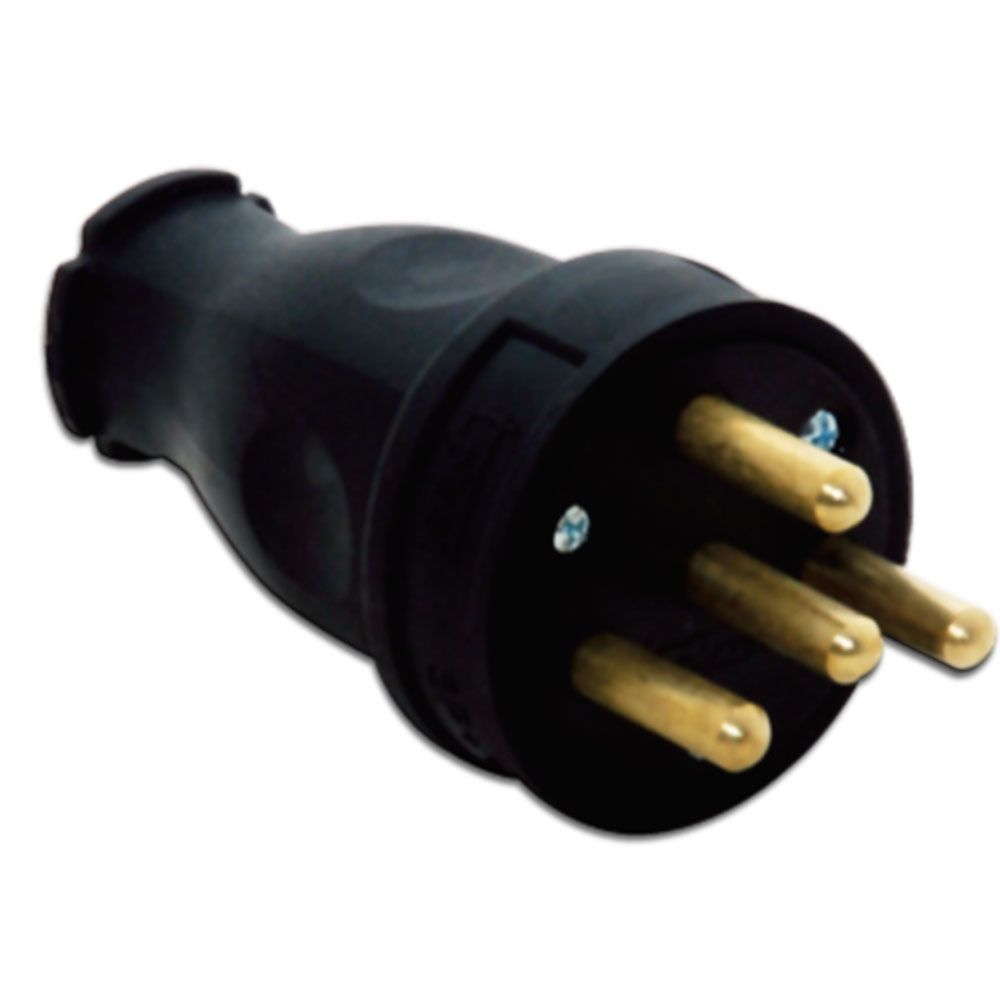 ÜÇ FAZ FİŞ ERKEK 3X25 AMPER KAUCUK 3104-301-0300