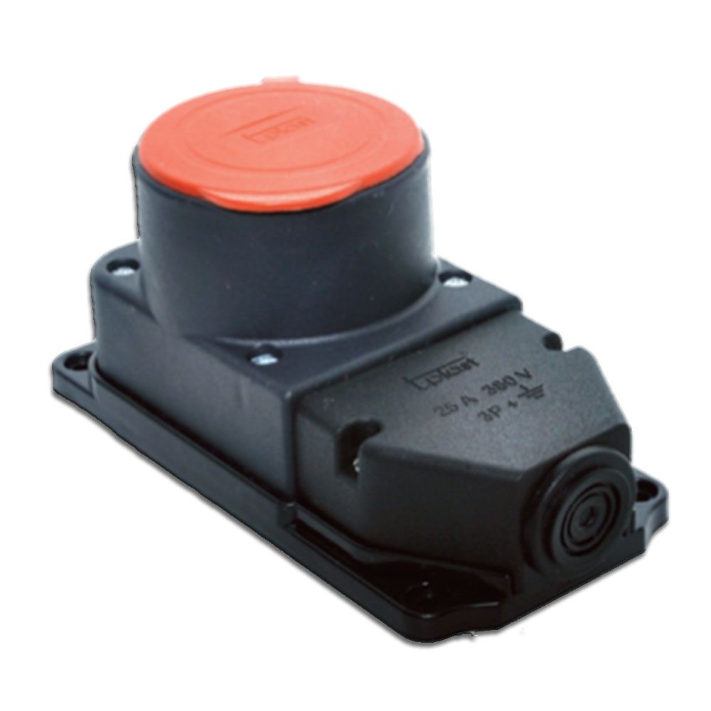 ÜÇ FAZ DUVAR PRİZ 3X25 AMPER KAUCUK KLEMENSLİ 3104-306-0300