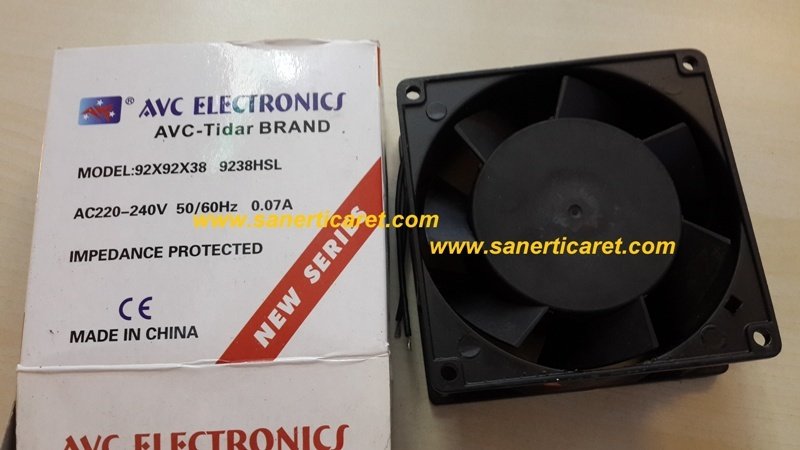 FAN 92X92X38 220 VOLT 0.07A AVC-TİDAR