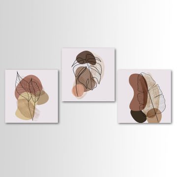 3 Parçalı Kanvas Tablo
