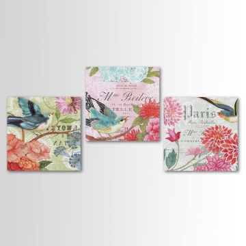 3 Parçalı Kanvas Tablo