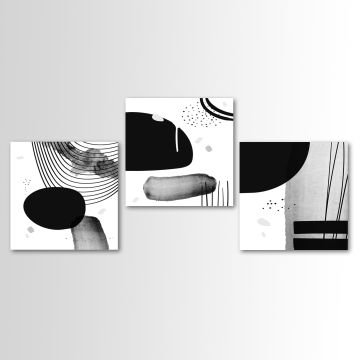 3 Parçalı Kanvas Tablo