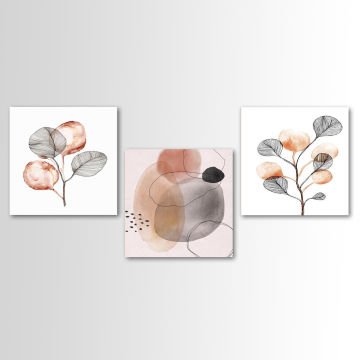 3 Parçalı Kanvas Tablo