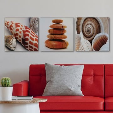 3 Parçalı Kanvas Tablo