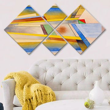 4 Parçalı Mdf Tablo